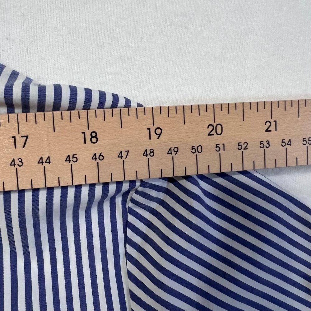 Grand & Greene Striped Floral‎ Embroidered Tie Front Blouse Top Size 1X - Picture 12 of 12